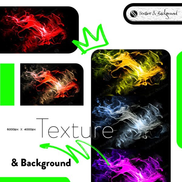 10 Colourful Fire Texture Pack - Image 2