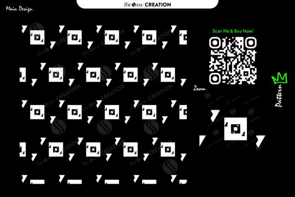 Pixel Pulse ✦ Modern Square & Triangle Geometric Pattern