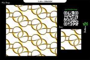 Golden Loops ✦ Elegant Interlocking Ring Pattern Design