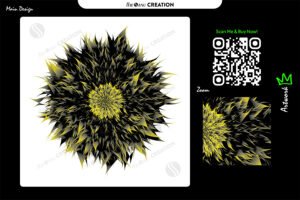 Explosive Abstract Burst Vector Artwork for Branding, Fashion & Decor