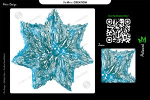 Fractal Ice Bloom – Mesmerizing Abstract Starburst Vector Art