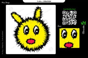 Fuzzy Shocked Character Vector Design – Bold, Fun & Eye-Catching