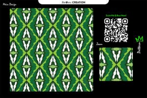 Green Tribal Vector Pattern – Seamless Design for Apparel, Decor & Branding