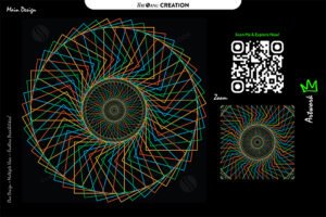 Neon Spiral Geometry – Futuristic Vector Line Art for Creative Impact