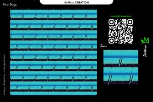 Aqua Grid Shift – Modern Abstract Line Pattern