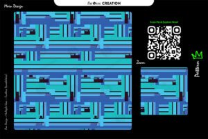Blue Geometric Grid Pattern – Modern Abstract Seamless Vector Design