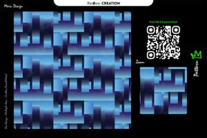 Blue Gradient Geometric Blocks Pattern – Modern Abstract Seamless Design