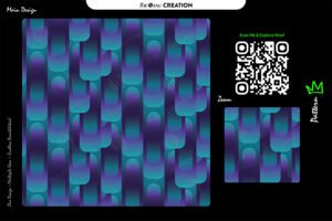 Blue & Purple Gradient Rounded Bars Pattern – Futuristic Seamless Design