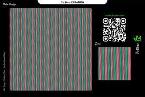 Coral Forest – Watercolor-Inspired Vertical Stripe Pattern