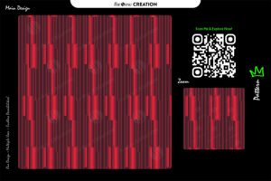 Crimson Flow – Metallic Red Gradient Pattern