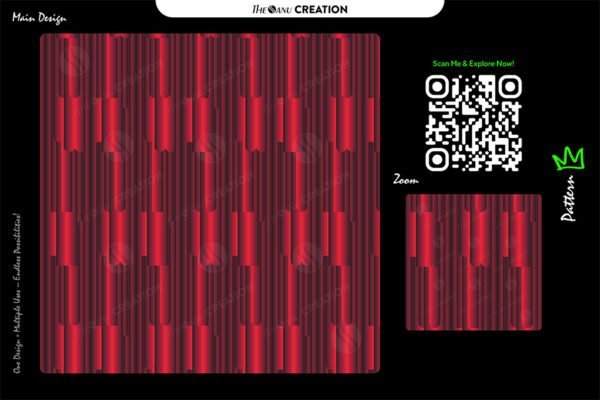 Crimson Flow – Metallic Red Gradient Pattern
