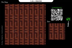 Dark Chocolate Woven Bars Pattern – Seamless Modern Geometry