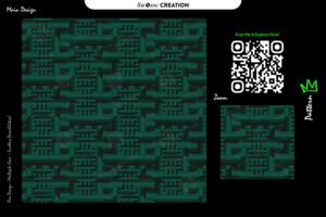 Deep Emerald Woven Grid Pattern – Seamless Modern Geometry