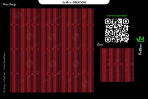 Deep Red Gradient Bars Pattern – Luxury Seamless Geometry