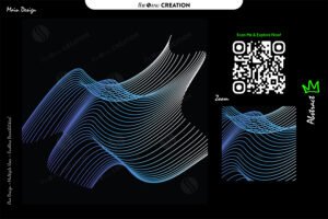 Fluid Line Wave – Futuristic Gradient Vector Art