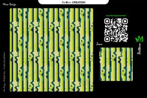 Fresh Lime Stripes & Waves Pattern – Modern Green Abstract Vector Design