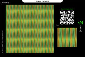Jungle Pulse – Tropical Gradient Stripe Pattern in Earthy Tones