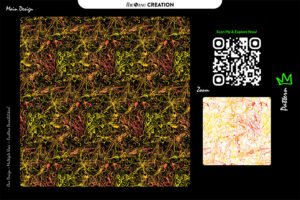 Molten Wire Chaos – Fiery Abstract Pattern Vector