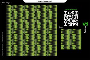 Neon Green Rounded Bars Pattern – Bold Modern Gradient Geometry