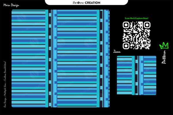 Ocean Breeze Linear Stripes – Cool Blue Modern Pattern