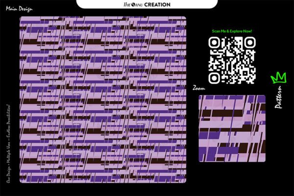 Purple Rhythm Grid – Structured Abstract Pattern