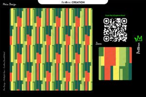 Retro Blocks – Abstract Vertical Geometry Pattern