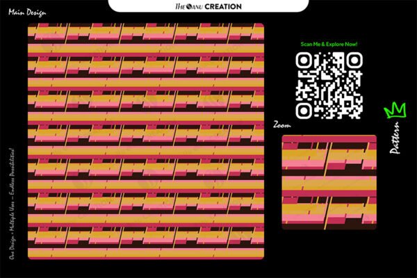 Retro Heat Lines – Modern Stripe Pattern