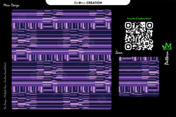 Royal Violet & Midnight Metallic Pattern – Premium Gradient Design