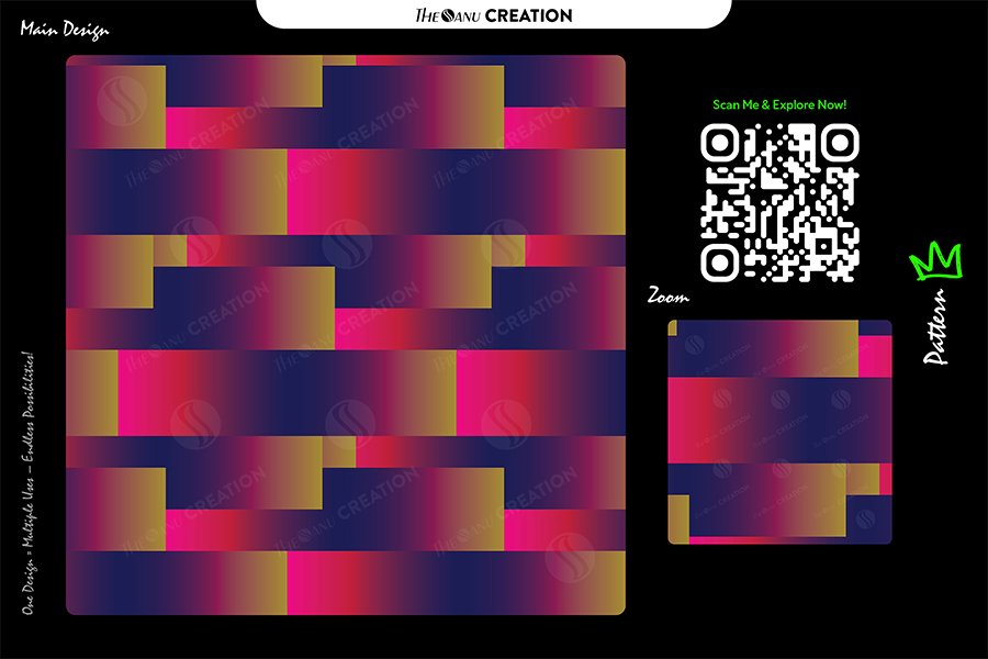 Vibrant Gradient Bar Pattern – Premium Abstract Design