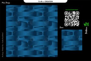 Blue Metallic Gradient Pattern – Futuristic Design