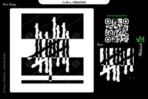 Bold Stroke Abstract – Black & White Modern Art