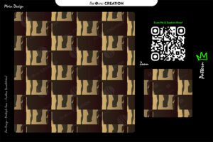 Brown & Beige Abstract Checkered Pattern – Modern Creative Design