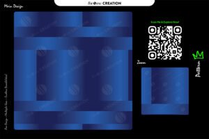 Deep Blue Gradient Geometric Pattern – Modern Creative Design