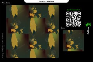 Deep Green & Golden Luxe Abstract Pattern – Premium Design