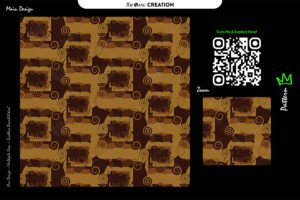 Earthy Spiral Abstract Pattern – Premium Brown & Golden Design