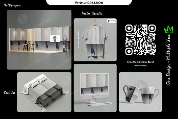 Grey & Black Gradient Abstract Block Pattern – Modern Creative Design - Image 2