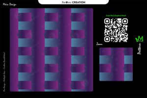 Purple & Teal Gradient Stripe Pattern – Futuristic Creative Design