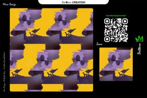 Purple & Yellow Gradient Abstract Pattern – Luxury Contrast Design