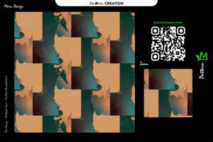 Earthy Beige & Green Gradient Pattern – Modern Abstract Design