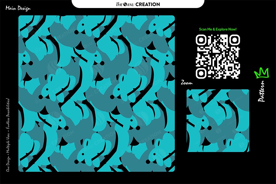 Aqua Flow Abstract Pattern – Premium Multi-Use Vector Artwork – The ...