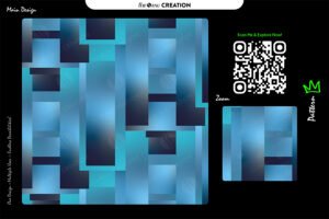 Azure Block Gradient Pattern – Premium Multi-Use Abstract Vector Artwork