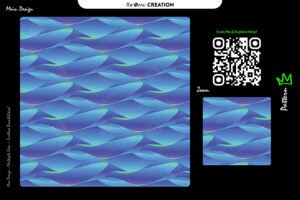 Azure Wave Drift Pattern – Premium Seamless Abstract Vector Design