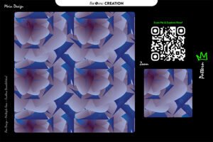 Blue–Lavender Abstract Blossom Flow – Premium Vector Design