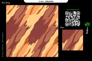Canyon Ember Motion Pattern – Seamless Abstract Vector