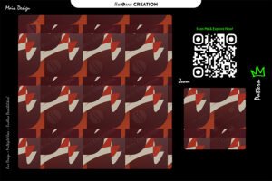 Crimson Flow Abstract Pattern – Premium Vector Design