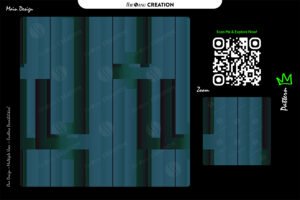 Deep Teal Structured Gradient Blocks Pattern – Premium Multi-Use Abstract Vector