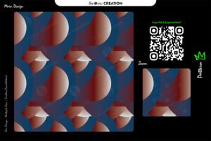 Dual-Tone Abstract Curve Harmony Pattern – Premium Seamless Vector