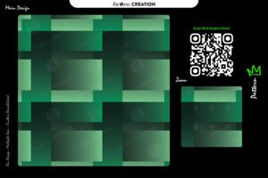 Emerald Block Gradient Pattern – Premium Vector Design