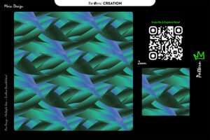 Emerald Teal Velocity Pattern – Premium Abstract Seamless Vector Design