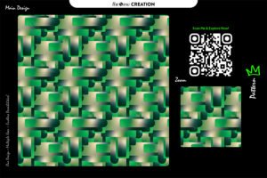 Emerald Weave Gradient Pattern – Premium Multi-Use Abstract Vector Artwork